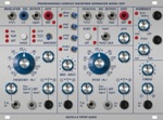 Tiptop Audio Buchla 259t Eurorack module faceplate with annotated controls